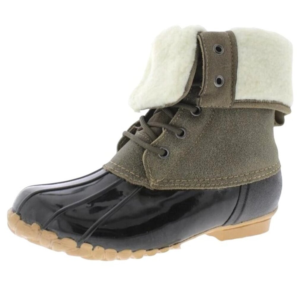 NEW Maine Woods‎ Womens Adele Leather Faux Fur Winter & Snow Boots Alaska Size 7